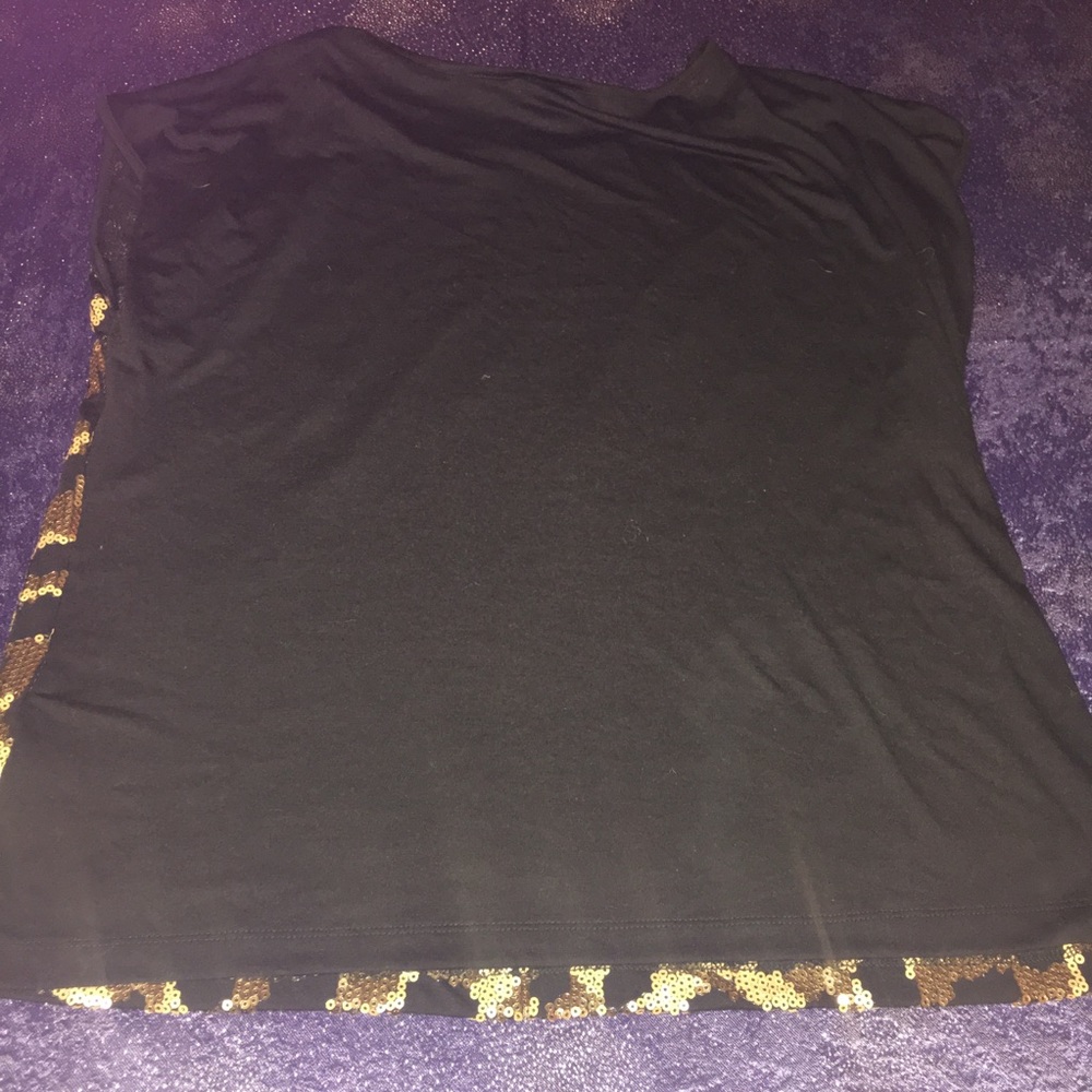 Y2K Ruby Rd. sequin leopard top - Picture 2 of 4